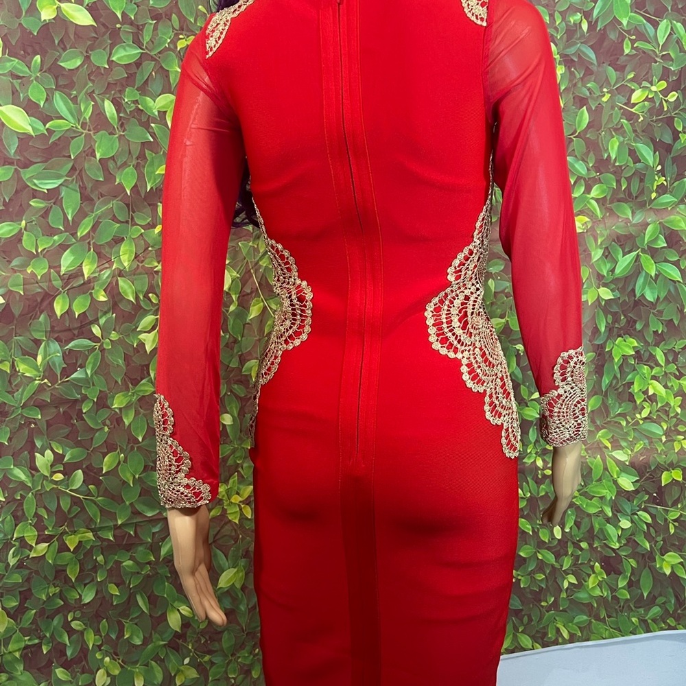 Adice Red Zip-Up Dress - Picture 8 of 15